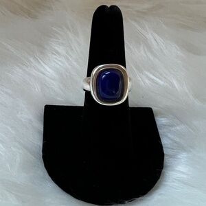 Sterling Silver Blue Lapis Ring - Size 7